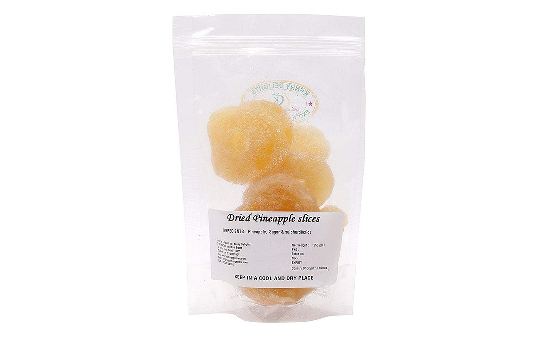 Kenny Delights Dried Pineapple Slices    Pack  250 grams